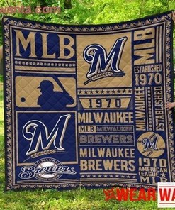 Milwaukee Brewers Inspired Quilt Blanket - Special Fan Gift Idea
