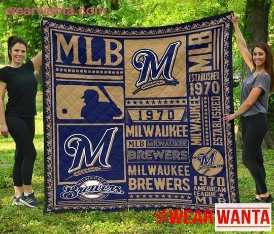 Milwaukee Brewers Inspired Quilt Blanket - Special Fan Gift Idea
