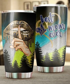 Milwaukee Brewers MLB Tumbler for Best Mom Ever with Flower Design and MLB Logo
