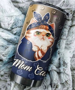 Milwaukee Brewers MLB Tumbler for Cat Moms with personalized design and MLB logo