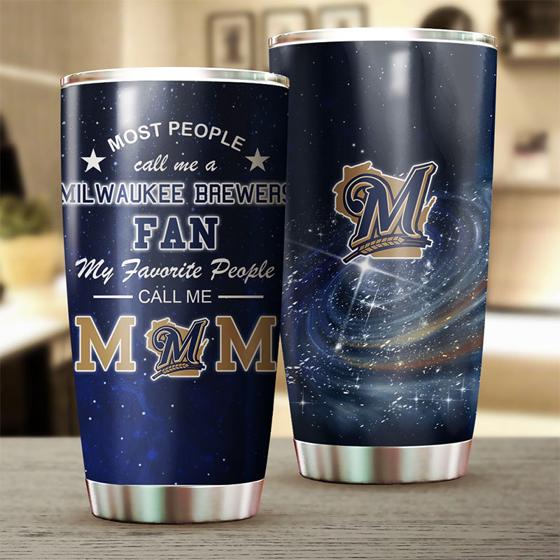Milwaukee Brewers MLB Tumbler for proud baseball moms with MLB logo - Image 2
