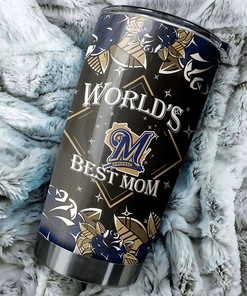 Milwaukee Brewers MLB Tumbler in Honor of World's Best Mom