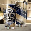Milwaukee Brewers MLB Tumbler with skull design and MLB logo for unique style