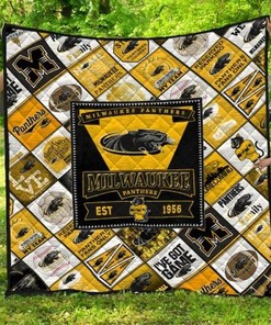 Milwaukee Panthers Collection Combined Collected NCAA Quilt Blanket - Keep Warm and Show Your Panther Pride