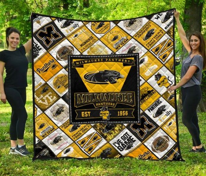 Milwaukee Panthers Collection Combined Collected NCAA Quilt Blanket - Keep Warm and Show Your Panther Pride