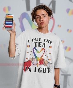 Minimalist LGBT Tea Lover Unisex Shirts, PRIDE Months Shirts with Love Symbol Print
