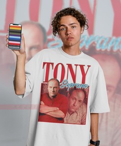 Minimalist Tony Soprano Shirt | Retro 90s Homage Tee | Classic Movie T-Shirt | Fan Gift for Tony Soprano
