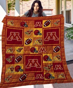 Minnesota Golden Gophers Football Quilt Bedding Set