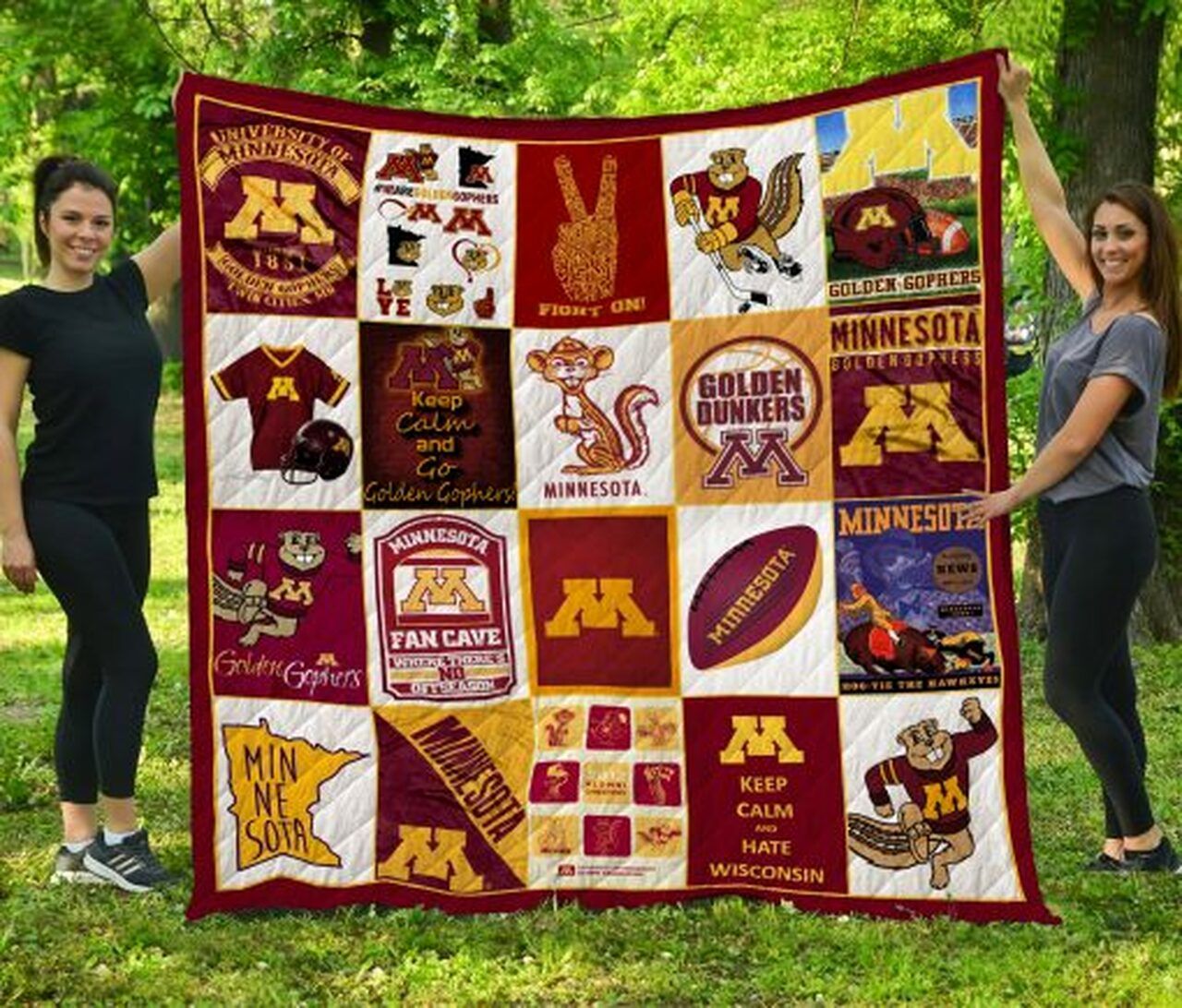 Minnesota Golden Gophers NCAA Quilt Bedding Set