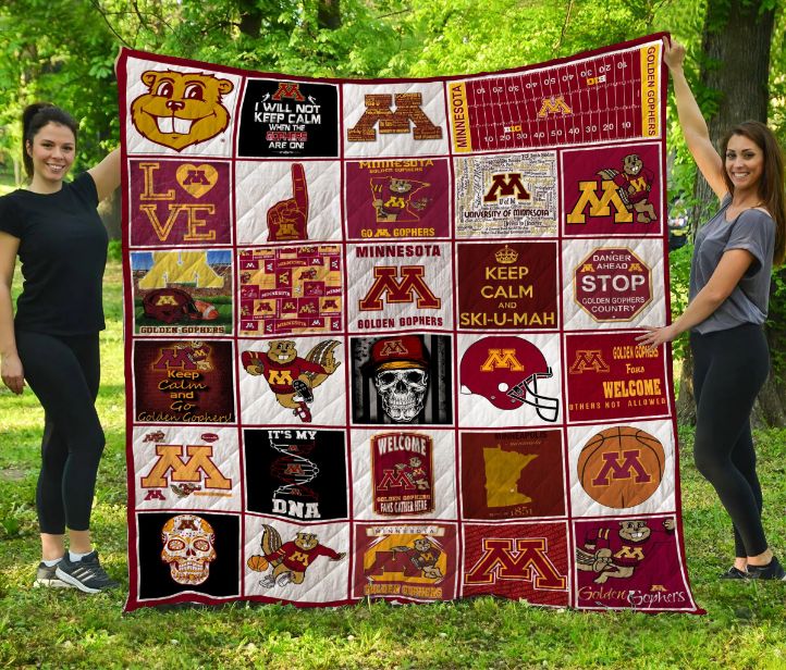 Minnesota Golden Gophers Quilt Bedding Set - Show your Support for your Favorite Team with this Bedding Set