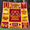 Minnesota Golden Gophers Quilt Blanket - NCAA Officially Licensed Gophers Bedding