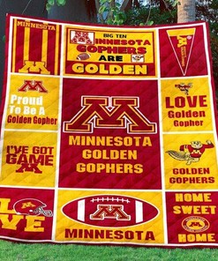 Minnesota Golden Gophers Quilt Blanket - NCAA Officially Licensed Gophers Bedding