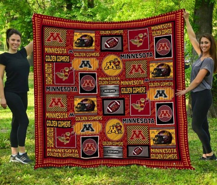 Minnesota Golden Gophers The Gophers Loved NCAA Quilt Blanket - Perfect for the Ultimate Golden Gophers Fan
