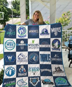 Minnesota Timberwolves fans, add this collected quilt blanket to your collection