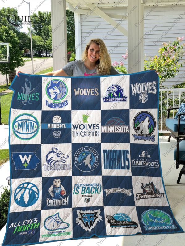 Minnesota Timberwolves fans, add this collected quilt blanket to your collection