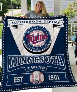 Minnesota Twins Baseball 1901 Quilt Blanket for Fans of the MLB Team