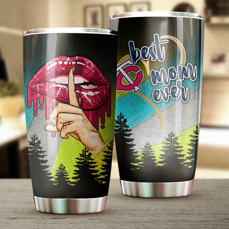 Minnesota Twins MLB Tumbler - Best Mom Ever Flower Edition
