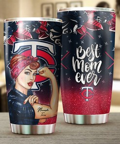 Minnesota Twins MLB Tumbler - Strong Best Mom Ever Personalized Gift for Baseball-loving Moms