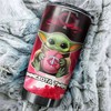 Minnesota Twins MLB Tumbler featuring Baby Yoda and personalized design