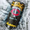 Minnesota Twins MLB Tumbler with Beautiful Sunflower Design
