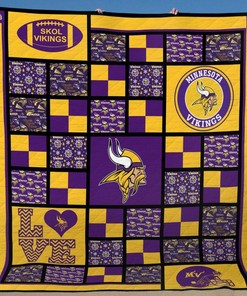 Minnesota Vikings B030615 Quilt Blanket for Fans