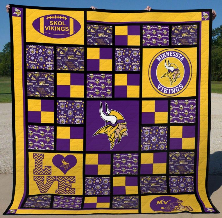 Minnesota Vikings B030615 Quilt Blanket for Fans