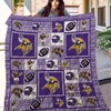 Minnesota Vikings Quilt Blanket LC2 for Football Fans