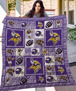 Minnesota Vikings Quilt Blanket LC2 for Football Fans