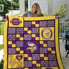 Minnesota Vikings Skol Fans Collected Quilt Bedding Set with Keywords