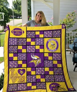 Minnesota Vikings Skol Fans Collected Quilt Bedding Set with Keywords