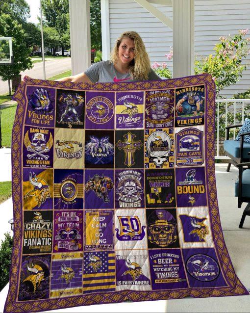 Minnesota Vikings Team Pride Quilt Bedding Set