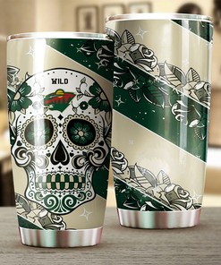 Minnesota Wild Fans will Love This Grunge Design Skull NHL Tumbler