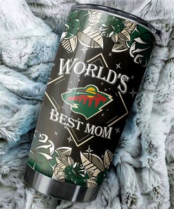 Minnesota Wild NHL Tumbler - World's Best Mom with Vintage Hockey Design - G Fanatics