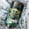 Minnesota Wild NHL Tumbler featuring Baby Yoda Design - Personalized Drink Container for Sports Enthusiasts