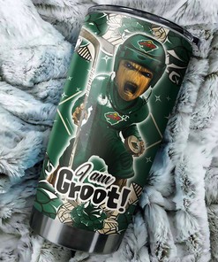 Minnesota Wild NHL Tumbler with Groot Design - Personalized Drinkware for Fans