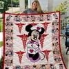 Minnie Mouse Nursing Quilt Bedding Set for Baby Girls' Rooms