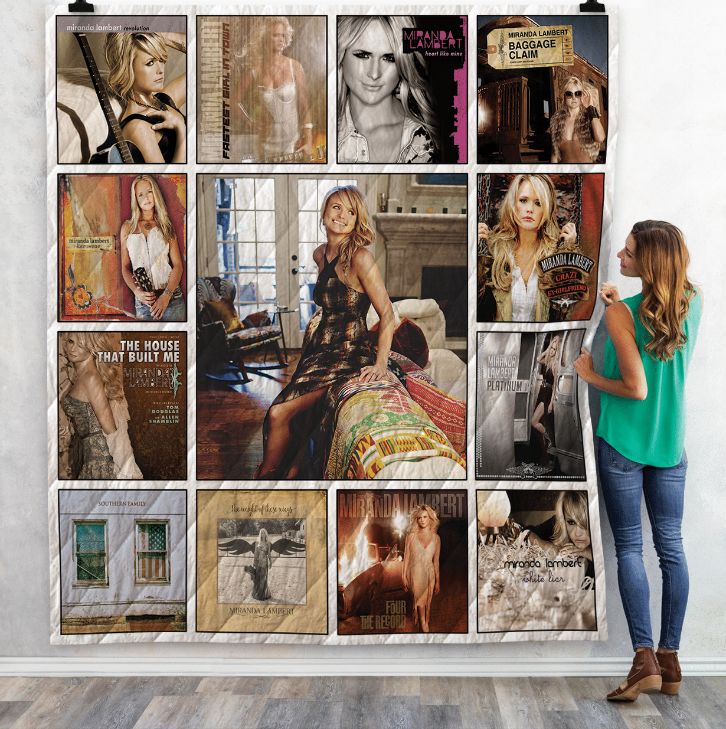 Miranda Lambert Album Collected Quilt Bedding Set for Country Music Lovers