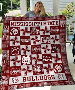 Mississippi State Bulldogs Ncaa Great Quilt Bedding Set for Boys