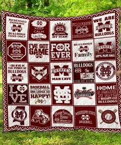 Mississippi State Bulldogs Ncaa Quilt Bedding Set Perfect for Bedrooms