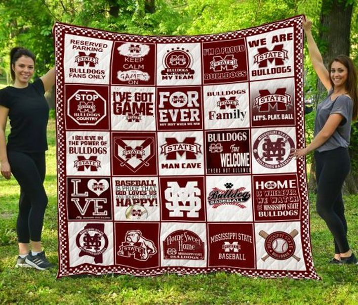 Mississippi State Bulldogs Ncaa Quilt Bedding Set Perfect for Bedrooms