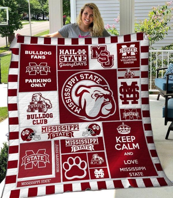 Mississippi State Bulldogs Quilt Blanket Th2506 - for Fans of the Team