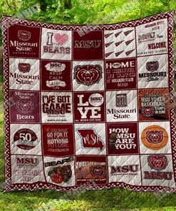 Missouri State Bears NCAA Quilted Bedding Set for Ultimate Comfort