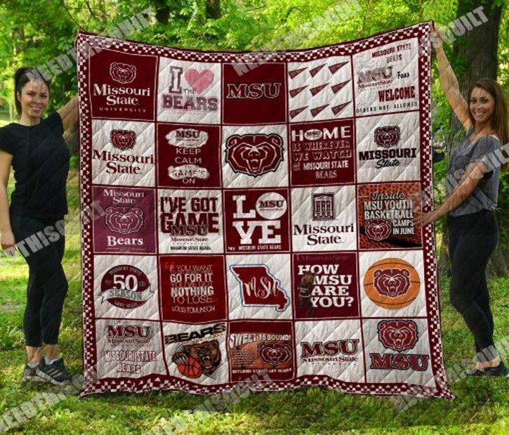 Missouri State Bears NCAA Quilted Bedding Set for Ultimate Comfort