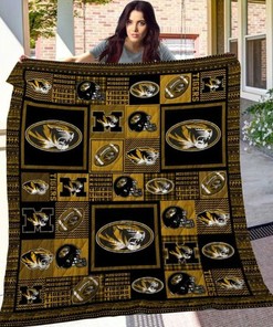 Mizzou Tigers Logos Combined Quilt Bedding Set for Fans