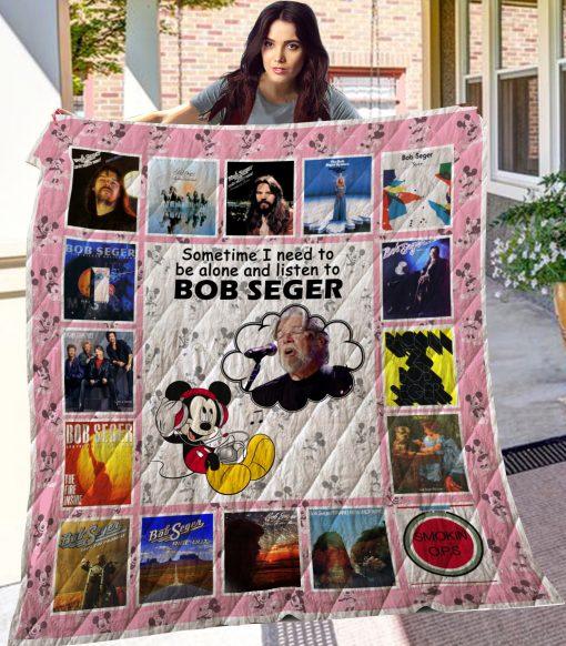 Mk Mickey Bob Seger Quilt Blanket - Mickey Bob Seger Vintage Quilt Bedding Set for Fans