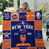 Mlb New York Mets Quilt Blanket - MLB New York Mets Quilt Bedding Set for Fans