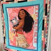 Moana With Her Pet Fabric 3d Quilt Blanket with Disney Theme