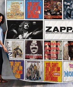 Mofo Frank Zappa Albums Combined Quilt Blanket, Perfect for Experimental Rock Fans
