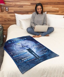 Mom To Daughter Quilt Bedding Set- If Ever There Is A Tomorrow Fleece Quilt Bedding Set for Girls.