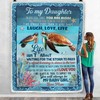 Mom to Daughter Turtle 2 Fleece Blanket Quilt Blanket: A Gift of Love